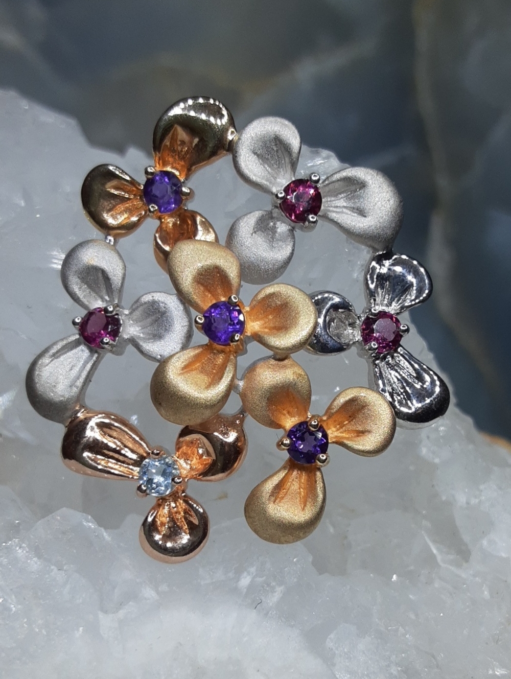 925 Multi Gemstone Pendant.
